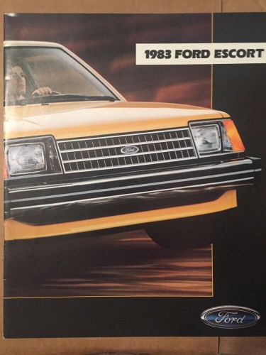 1983 ford escort brochure dealer manufacturer catalog advertisement