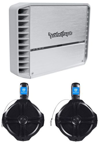 Rockford fosgate punch pm400x4 400w marine boat 4ch amplifier amp+(2) wakeboards