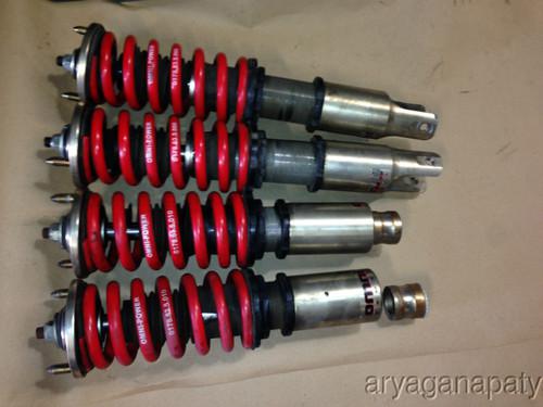 99-00 honda civic omni power adjustable coil overs springs shocks 1 broken 