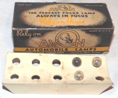 Vtg box of 3 avon automotive lamps light bulbs  #713