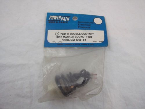 Ford gm 1968-81 double contact side marker socket no. 720618 nos wiring lot#9