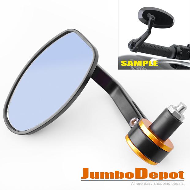 Motorcycle handlebar end rearview side mirror for 7/8''suzuki yamaha gold finish