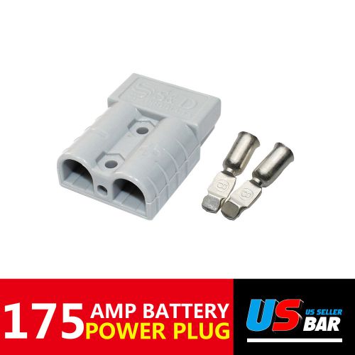 175amp battery connector kit grey housing forklift boat marine 175a 600v #2awg