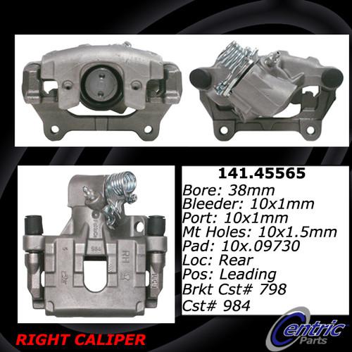 Centric 141.45565 rear brake caliper-premium semi-loaded caliper-preferred