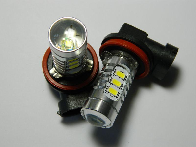 2pcs h11 cree 7w emitter+samsung high power led fog light bulbs xenon white #m01