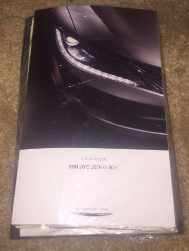 2015 chrysler 200 owners manual / users guide - new complete sealed w/ case