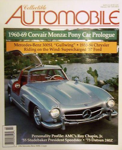 1954-57 m-b 300sl 1960-69 covair monza 1953 chysler datsun 240z 1955 studebaker