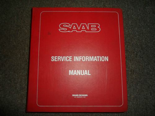 1985 86 87 1988 saab 99 900 9000 service information supplement manual 4 vol set