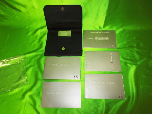 14 infiniti qx80 7 piece owner&#039;s manual set oem 14z620lkitpk new sku j12-37