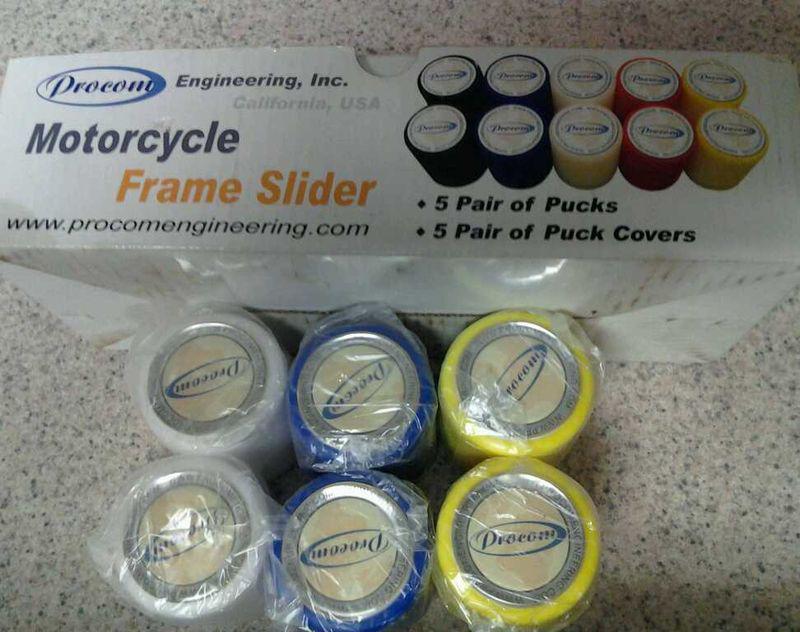 Colored frame sliders for suzuki motorcycles