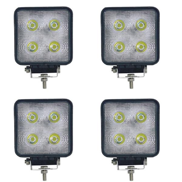 4pcs cree 40w 3600lm flood led light bar 12/24v jeep suv atv truck ute boat lamp