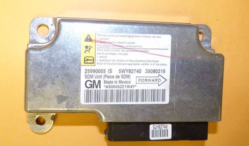 Chevy cobalt airbag control module 25990005