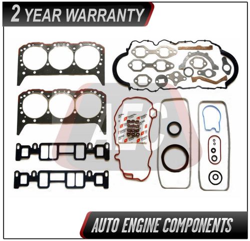 Full gasket kit set for chevrolet astro van c1500 g10 4.3 l vortec #dfs-4110