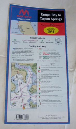 Waterproof chart &#039;tampa bay to tarpon springs