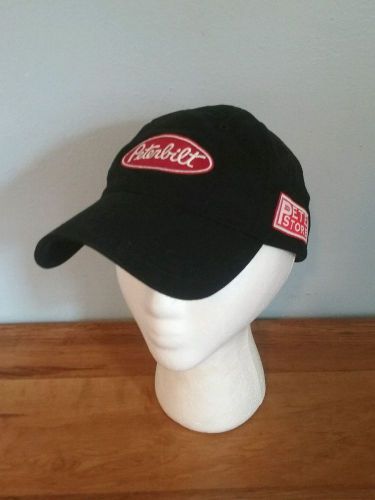 Peterbilt pete store black hat cap adjustable semi truck transportation