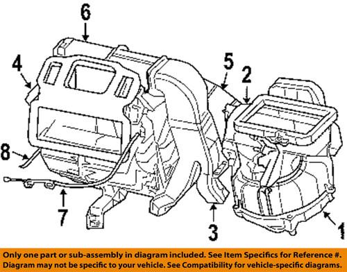 Chrysler oem 5179479ab evaporator & heater-control cable