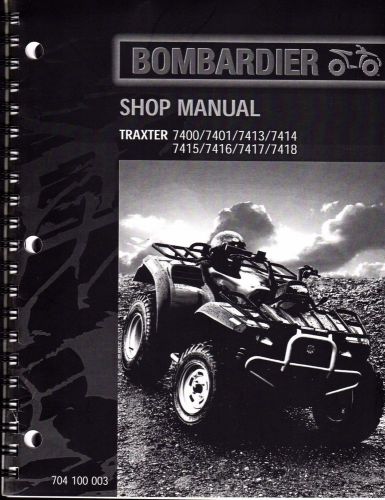 2000 bombardier atv traxter shop service manual p/n 704 100 003  (617)