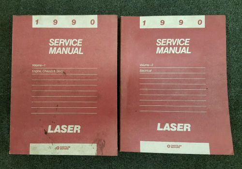 1990 chrysler laser factory service manuals 2 volume set