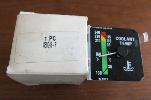 Stewart warner 834072 880048-p coolant temp gauge-new old stock