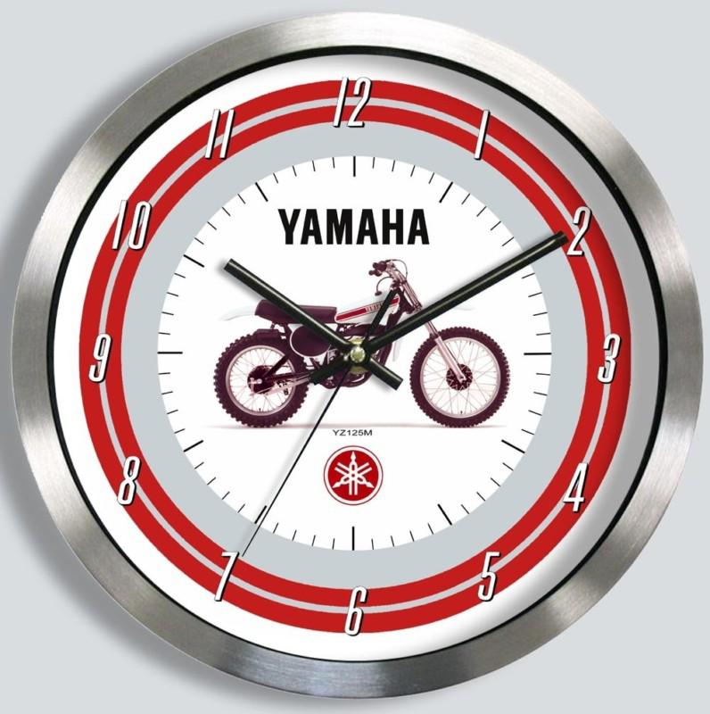 Yamaha yz125 motorcycle metal wall clock 1975 1976 yz-125