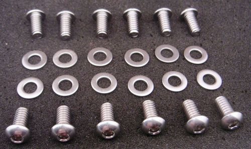 New stainless button head rocker cover screw kit for hq - wb holden 253 308 v8