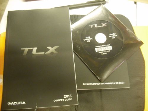 2015 acura tlx owners manual  &amp; case &amp; cd