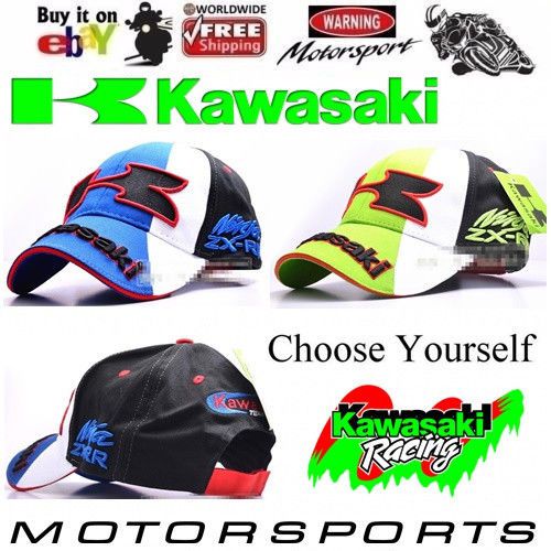 Motogp cap,kawasaki,racing cap,motorcycle hat,motorcycle cap hat, kawasaki hat