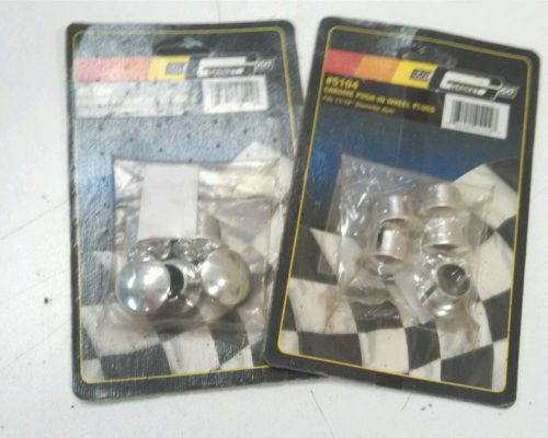 2 pkgs #5104 mr gasket chrome wheel plugs weld cragar super trick