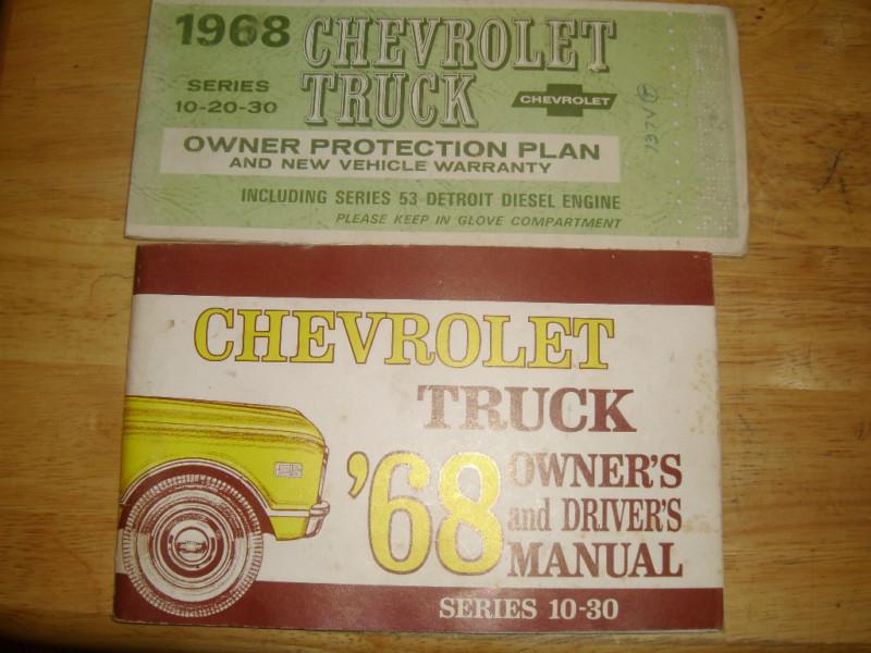 1968 chevrolet truck owner's manual set / original guide book set!!!