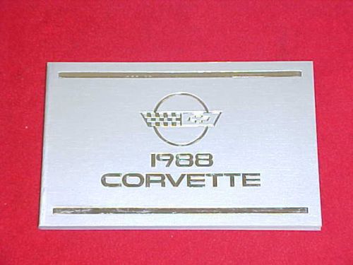 1988 corvette vette original nos owners manual service guide book 88 chevrolet