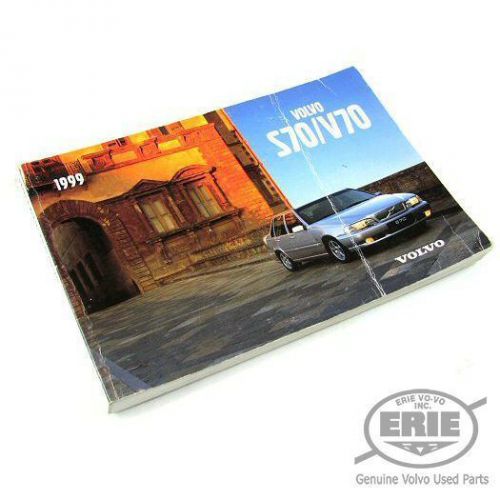 Original volvo owner&#039;s manual for volvo s70/v70 1999