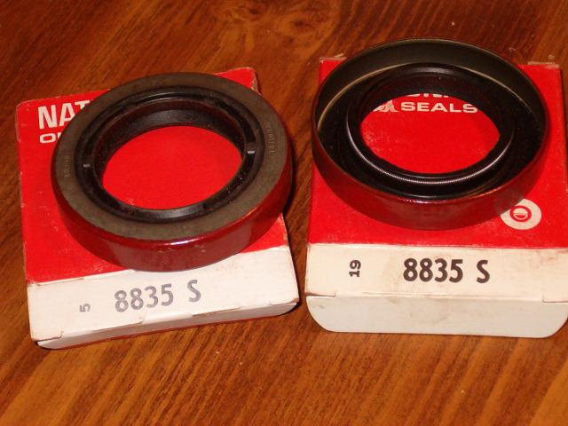 1965 66 67 68 69 70 chevy pass nos rear wheel seals 2 seals 8835s impala belair 