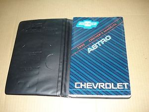 1995 chevrolet astro van owners manual with case