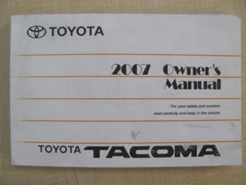 2007 toyota owner&#039;s manual publication no. om35877u