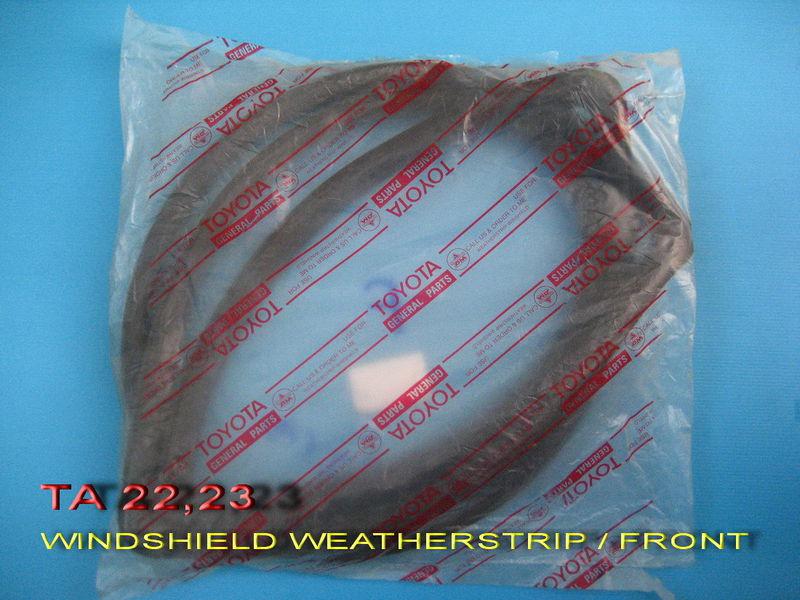 Front windshield weatherstrip toyota celica ra20 ra21 ta22 ra23 ta23 genuine par