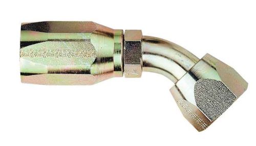 Aeroquip fbm1386 aqp high pressure hose fitting; 45 deg. elbow