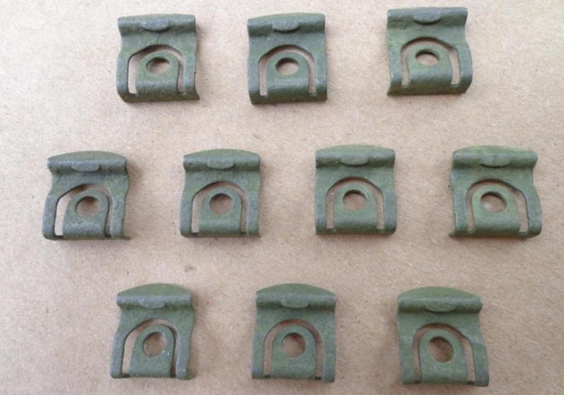 10 nos rear window moulding clips - 1965-1969 ford & mercury c5a6242413-a 4711