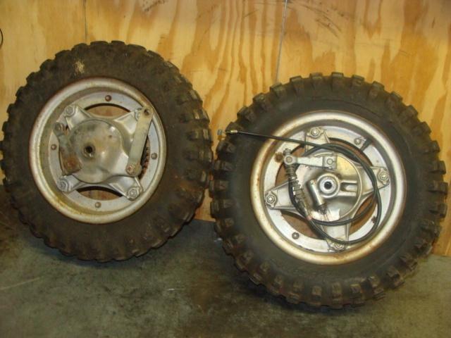 1976 honda trail ct 70 ct70 front & rear wheels rims brake hubs