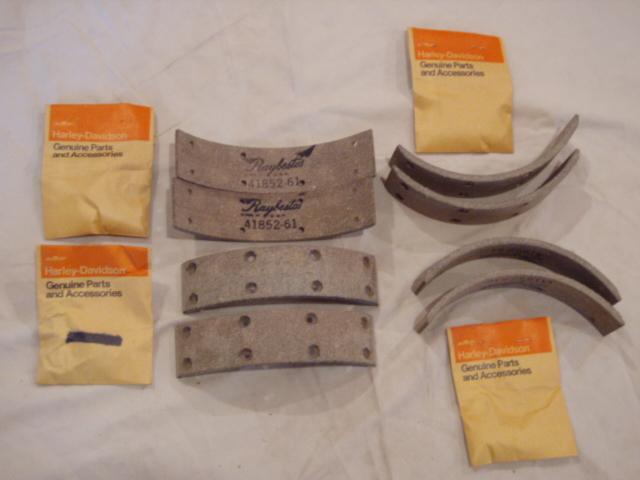 Vintage nos harley brake shoe lining 41847-61