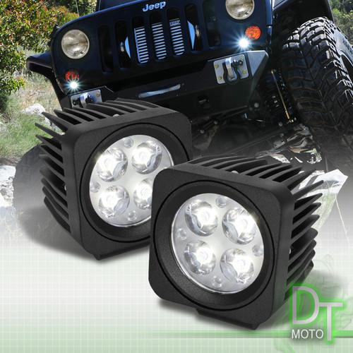 Two piece 2.5" 4-leds cree light fog lamp 12w offroad for car suv truck 4x4 jeep