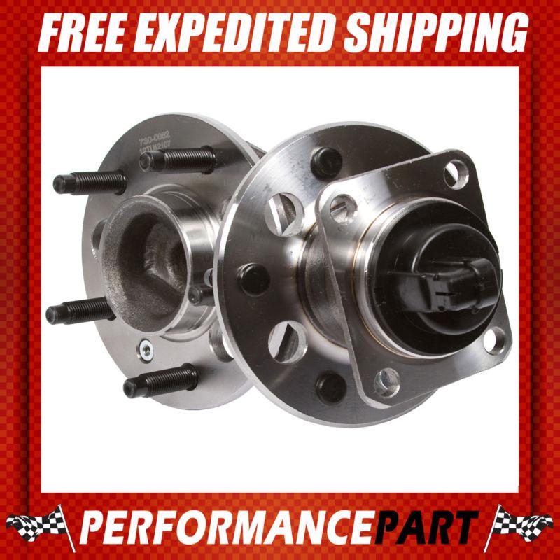 2 new gmb rear left and right wheel hub bearing assembly pair w/ abs 730-0052