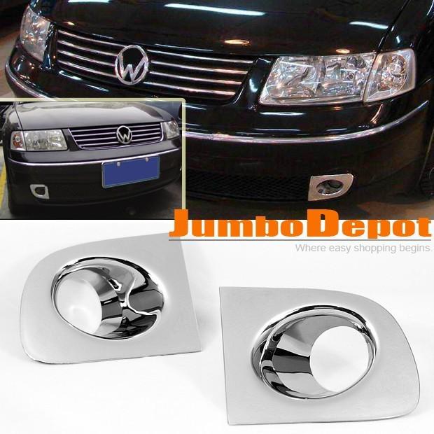 Kit for vw passat chrome front fog light lamp cover trims decor warranty hot new