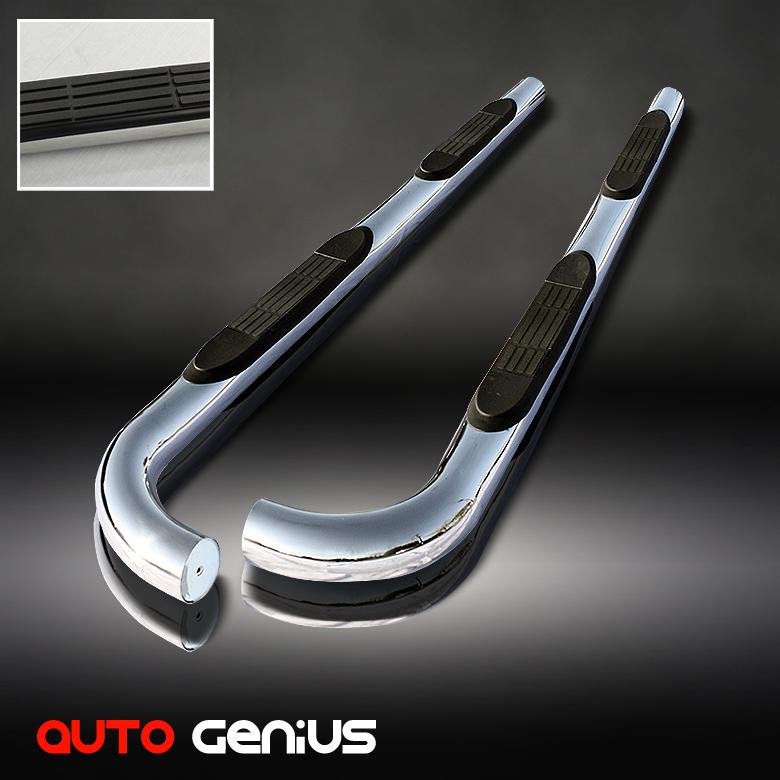 02-09 envoy/trailblazer chrome side step nerf bars runnging board polished