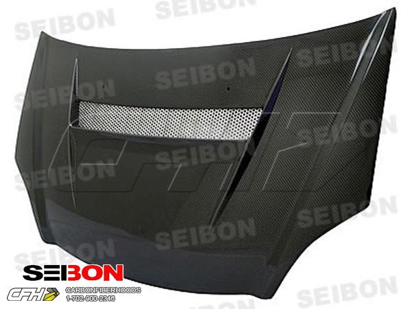 Seibon carbon fiber vsii-style carbon fiber hood kit auto body honda civic 02-05