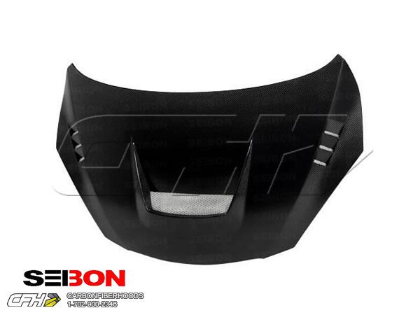 Seibon carbon fiber vs-style carbon fiber hood kit auto body mazda mazda2 10-12