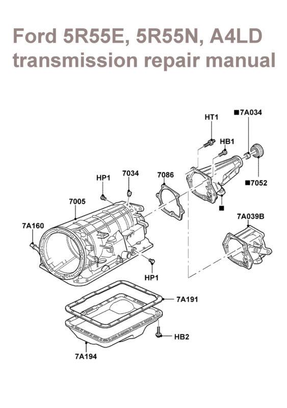 Ford 5r55e 5r55n a4ld transmission service repair manual