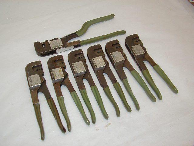 (7) thomas & betts aircraft crimp tool crimpers 