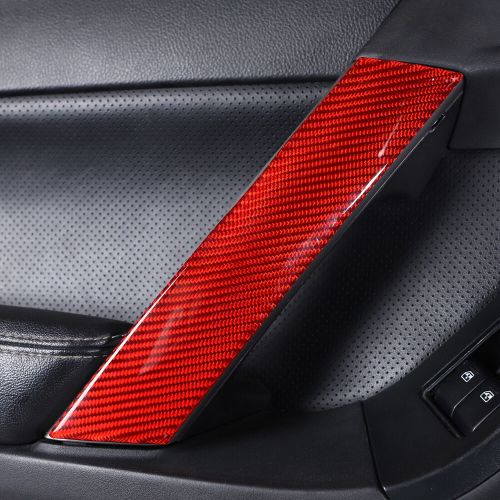 For subaru forester 2013-2018 red carbon fiber front door grab handle trim 2pcs