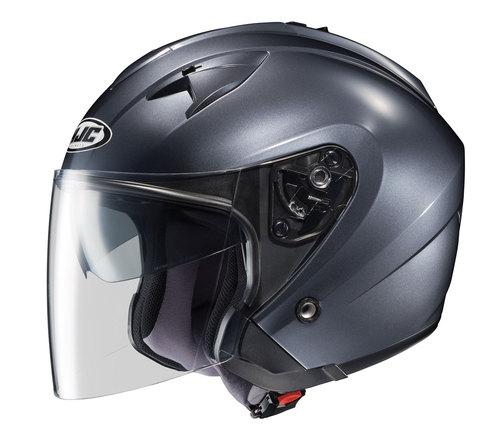 Hjc is-33 anthracite open-face motorcycle helmet is33 size large