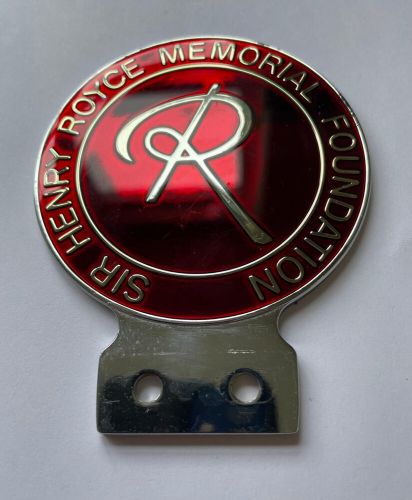 &#039;sir henry royce memorial foundation&#039;  badge (rare)